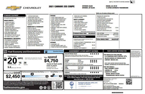 2021 Chevrolet Camaro SS
