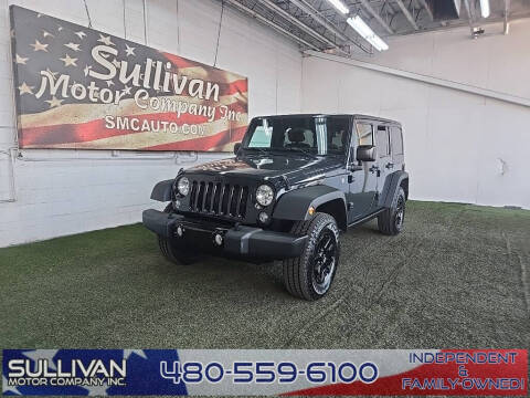 2017 Jeep Wrangler Unlimited for sale at SULLIVAN MOTOR COMPANY INC. in Mesa AZ