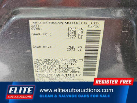 2016 Nissan Altima 2.5 S