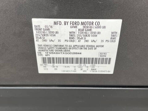 2016 Ford Explorer Platinum