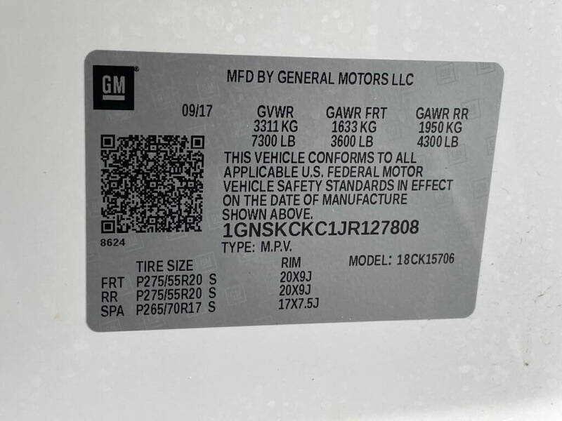 2018 Chevrolet Tahoe Premier