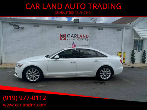 2013 Audi A6 for sale at CAR LAND  AUTO TRADING in Raleigh NC