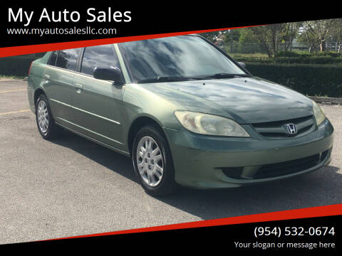 2004 Honda Civic for sale at My Auto Sales in Margate FL