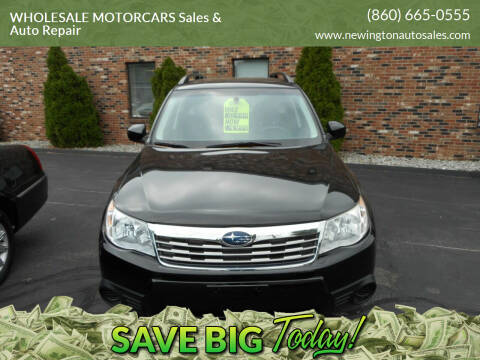 2010 Subaru Forester for sale at WHOLESALE MOTORCARS Sales & Auto Repair in Newington CT