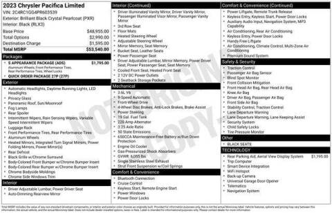 2023 Chrysler Pacifica Limited