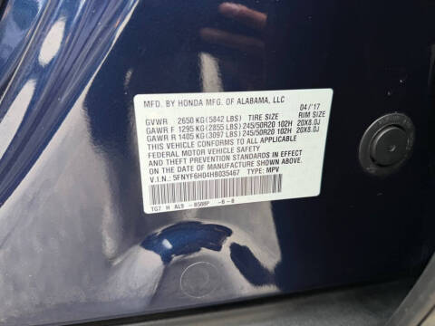 2017 Honda Pilot Elite