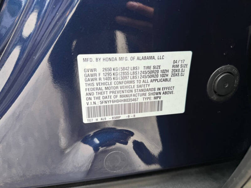 2017 Honda Pilot Elite