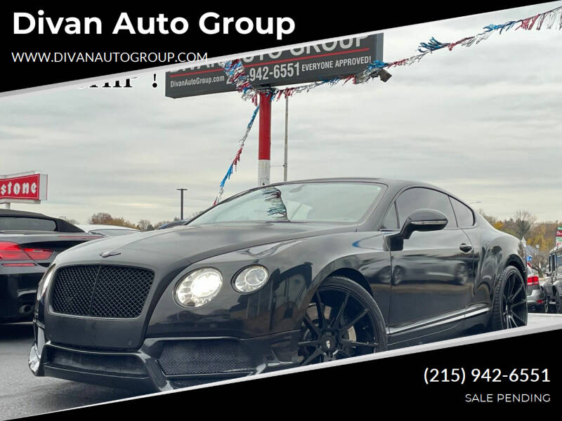2013 Bentley Continental for sale at Divan Auto Group in Feasterville Trevose PA