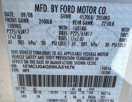 2009 Ford Escape Limited