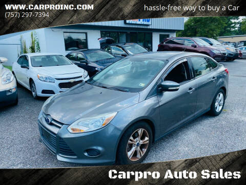 2014 Ford Focus for sale at Carpro Auto Sales in Chesapeake VA
