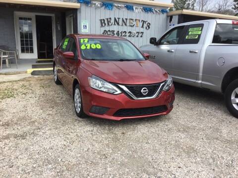2017 Nissan Sentra for sale at Bennett Etc. in Richburg SC