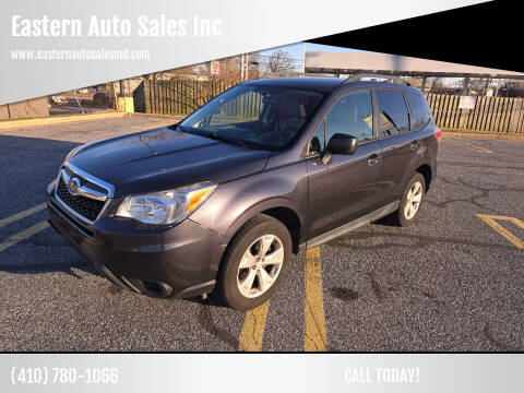 2016 Subaru Forester for sale at Eastern Auto Sales Inc in Essex MD