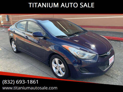 2013 Hyundai Elantra for sale at TITANIUM AUTO SALE in Houston TX