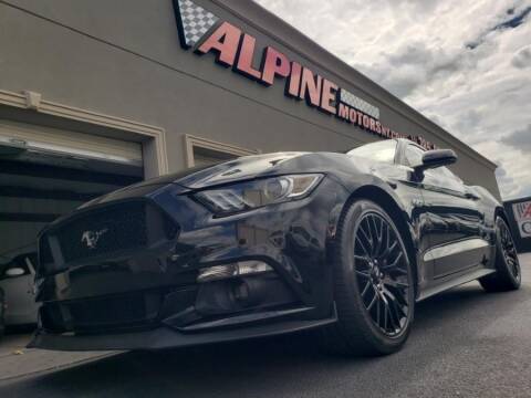 2016 Ford Mustang for sale at Alpine Motors Certified Pre-Owned in Wantagh NY