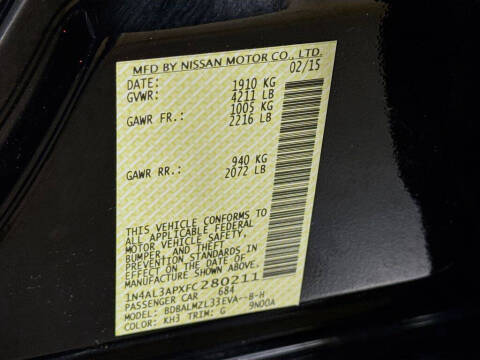 2015 Nissan Altima 2.5 SV