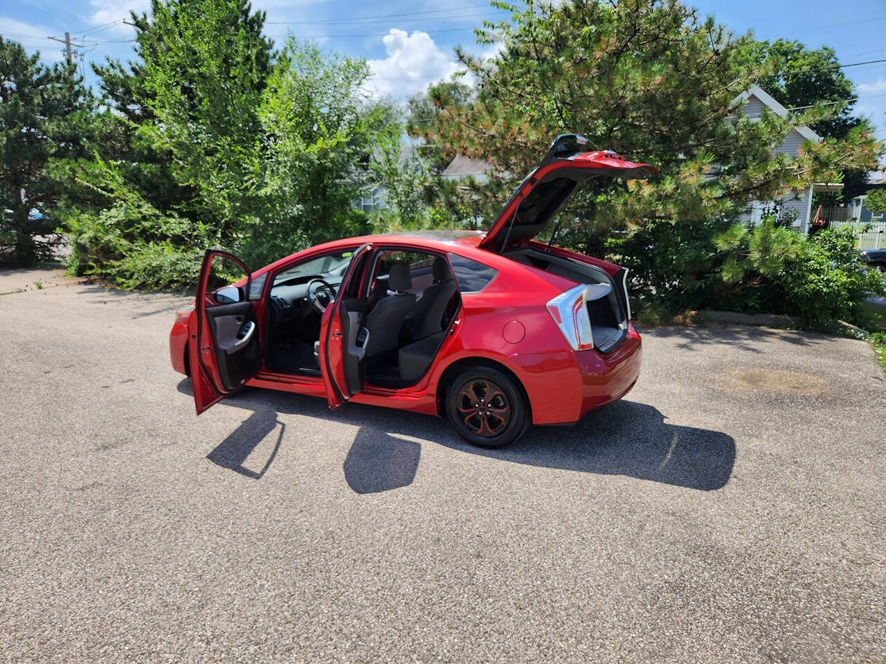 Red 2014 Toyota Prius Four Four 4dr Hatchback 35
