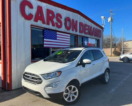 2018 Ford EcoSport for sale at Cars On Demand 3 in Pasadena TX