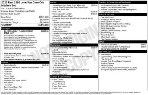 2025 RAM 2500 Big Horn