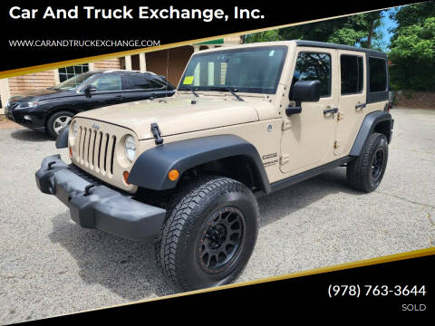 2016 Jeep Wrangler Unlimited for sale at Car and Truck Exchange, Inc. in Rowley MA