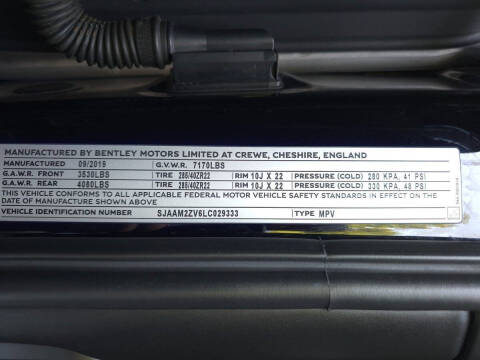 2020 Bentley Bentayga V8