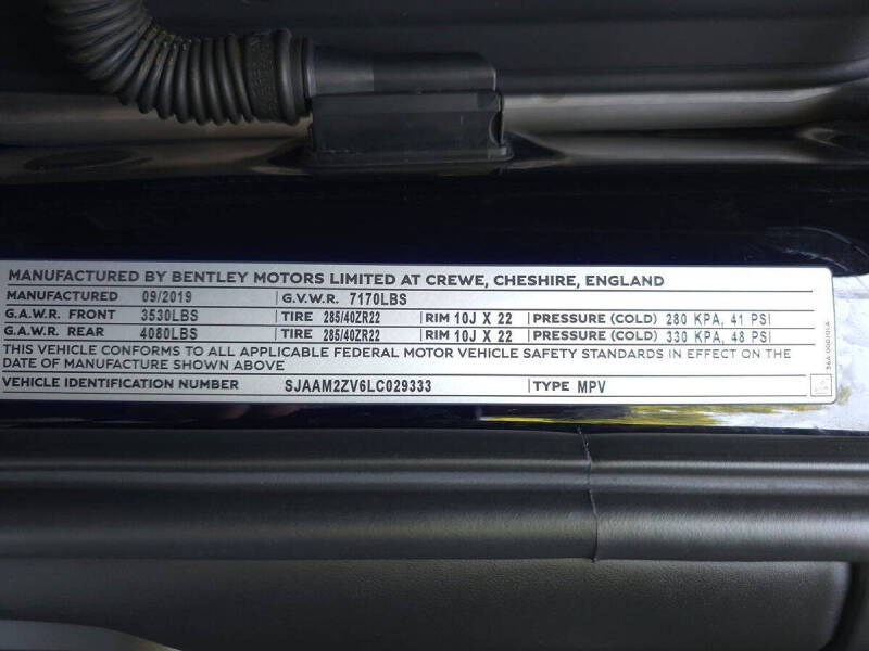 2020 Bentley Bentayga V8