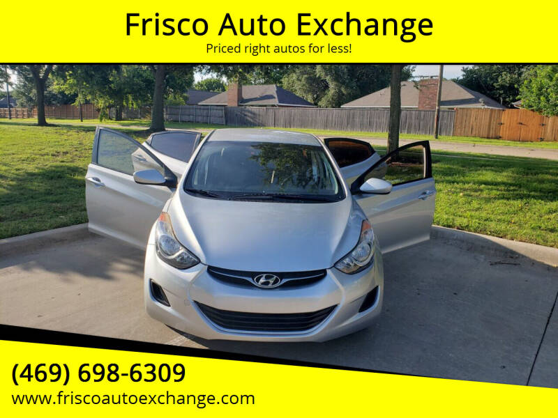 2013 Hyundai Elantra for sale at Frisco Exchange LLC in Frisco TX