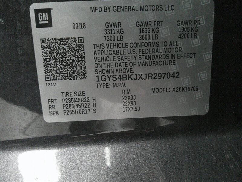 2018 Cadillac Escalade Luxury