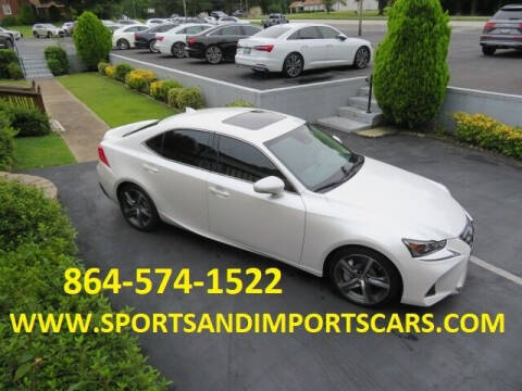 2019 Lexus IS 300 for sale at Sports & Imports INC in Spartanburg SC