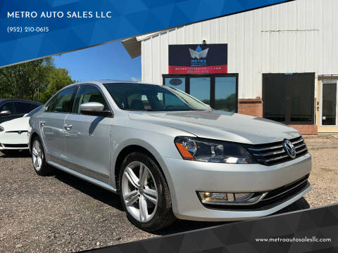 2015 Volkswagen Passat for sale at METRO AUTO SALES LLC in Lino Lakes MN