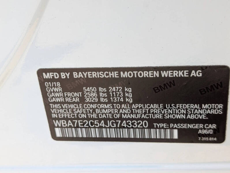 2018 BMW 7 Series 740i