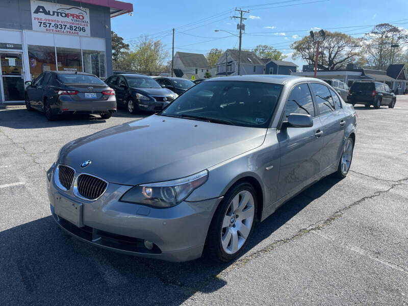 2007 BMW 5 Series for sale at AutoPro Virginia LLC in Virginia Beach VA