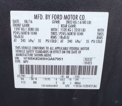 2017 Ford Explorer XLT