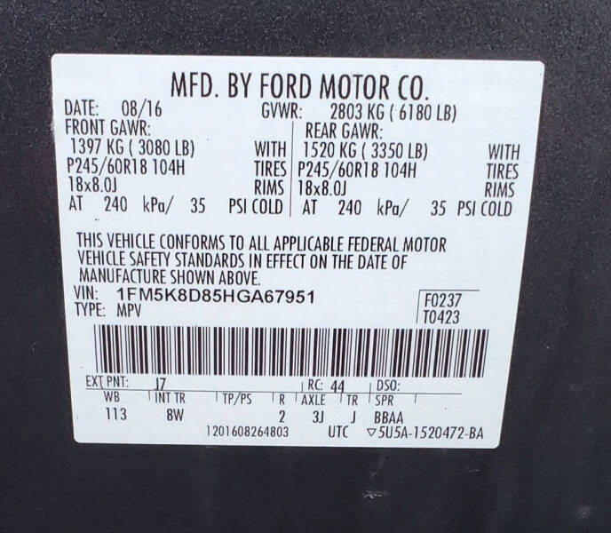 2017 Ford Explorer XLT