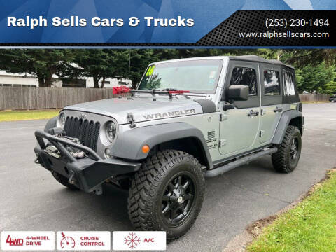 2016 Jeep Wrangler Unlimited for sale at Ralph Sells Cars & Trucks in Puyallup WA