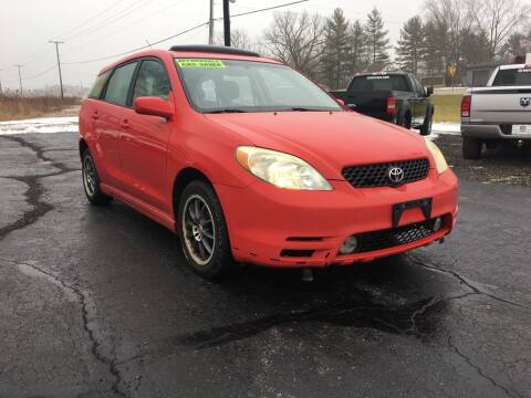 2003 Toyota Matrix for sale at US 30 Motors in Crown Point IN