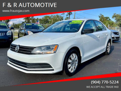 2015 Volkswagen Jetta for sale at F & R AUTOMOTIVE in Jacksonville FL