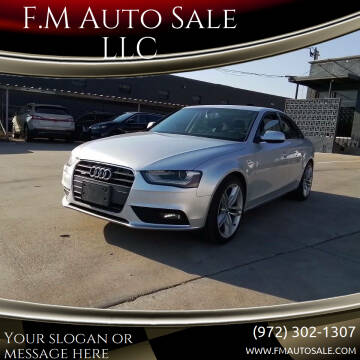 2013 Audi A4 for sale at F.M Auto Sale LLC in Dallas TX