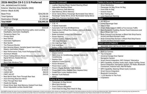 2026 Mazda CX-5 2.5 S Preferred