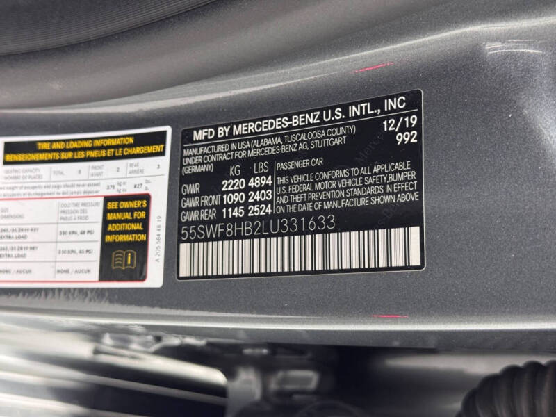 2020 Mercedes-Benz C-Class AMG C 63 S