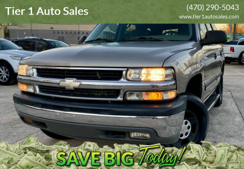 2002 Chevrolet Tahoe for sale at Tier 1 Auto Sales in Gainesville GA