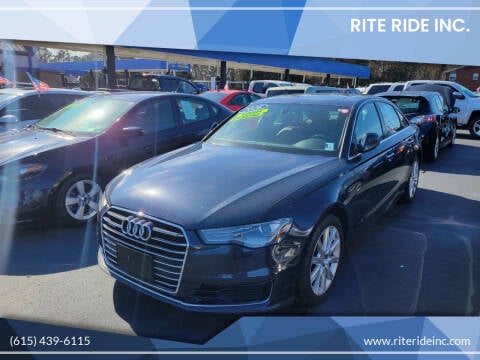 2016 Audi A6 for sale at RITE RIDE INC. in Murfreesboro TN