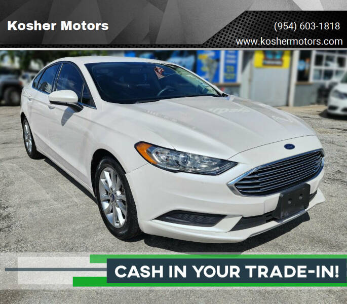 2017 Ford Fusion for sale at Kosher Motors in Hollywood FL
