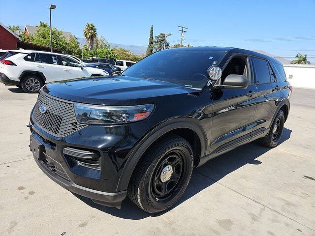 Black 2020 Ford Explorer Hybrid Police Interceptor Utility AWD Police Interceptor Utility 4dr SUV 1