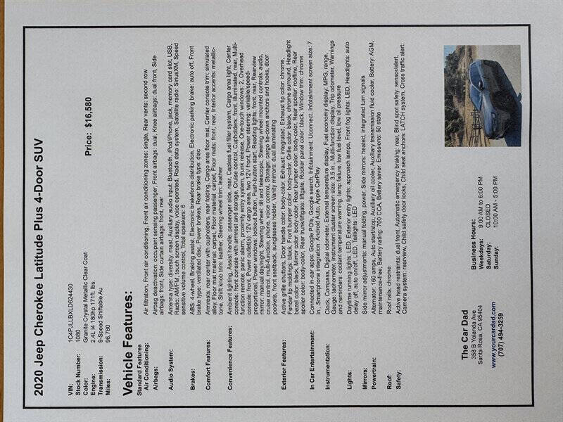2020 Jeep Cherokee Latitude Plus