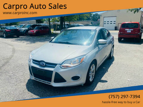 2014 Ford Focus for sale at Carpro Auto Sales in Chesapeake VA