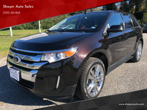 2013 Ford Edge for sale at Shayer Auto Sales in Cape Charles VA