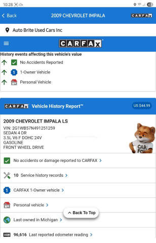 2009 Chevrolet Impala LS