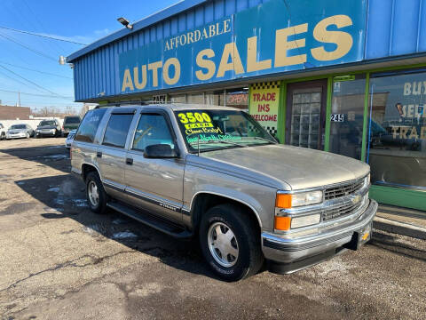 1999 Chevrolet Tahoe for sale at Affordable Auto Sales of Michigan in Pontiac MI