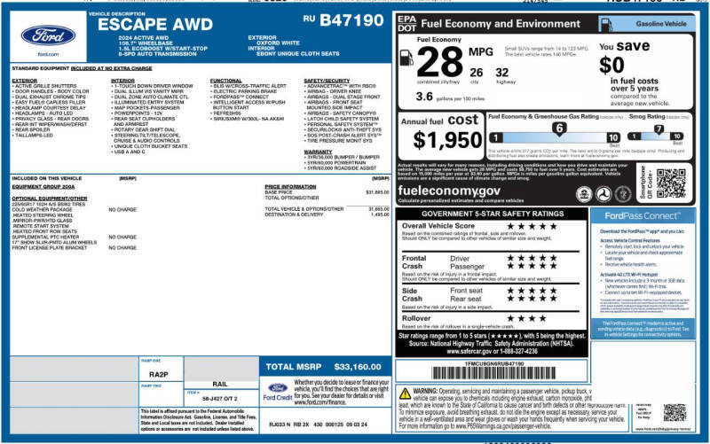 2024 Ford Escape Active