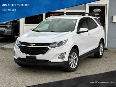 2018 Chevrolet Equinox for sale at 810 AUTO MOTORS in Abington MA